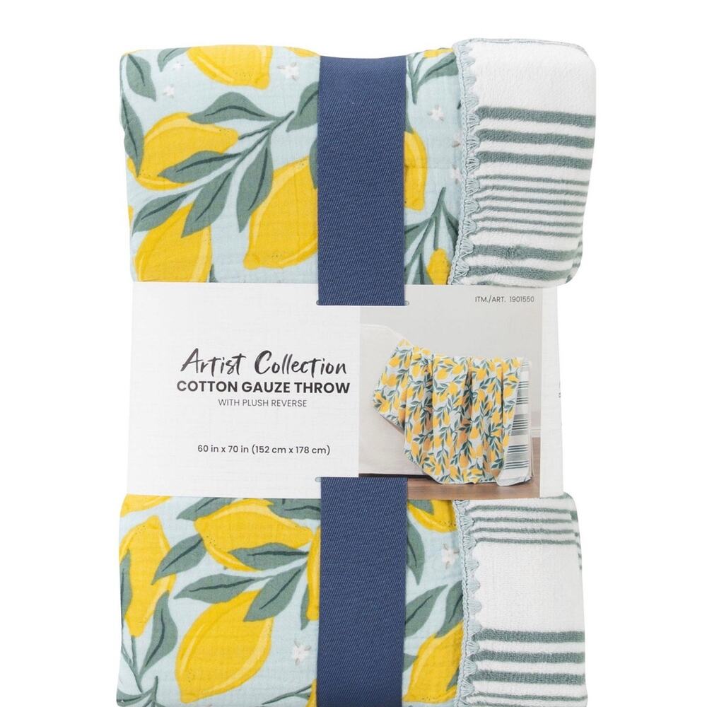2 Artist Collection Cotton Gauze Throw